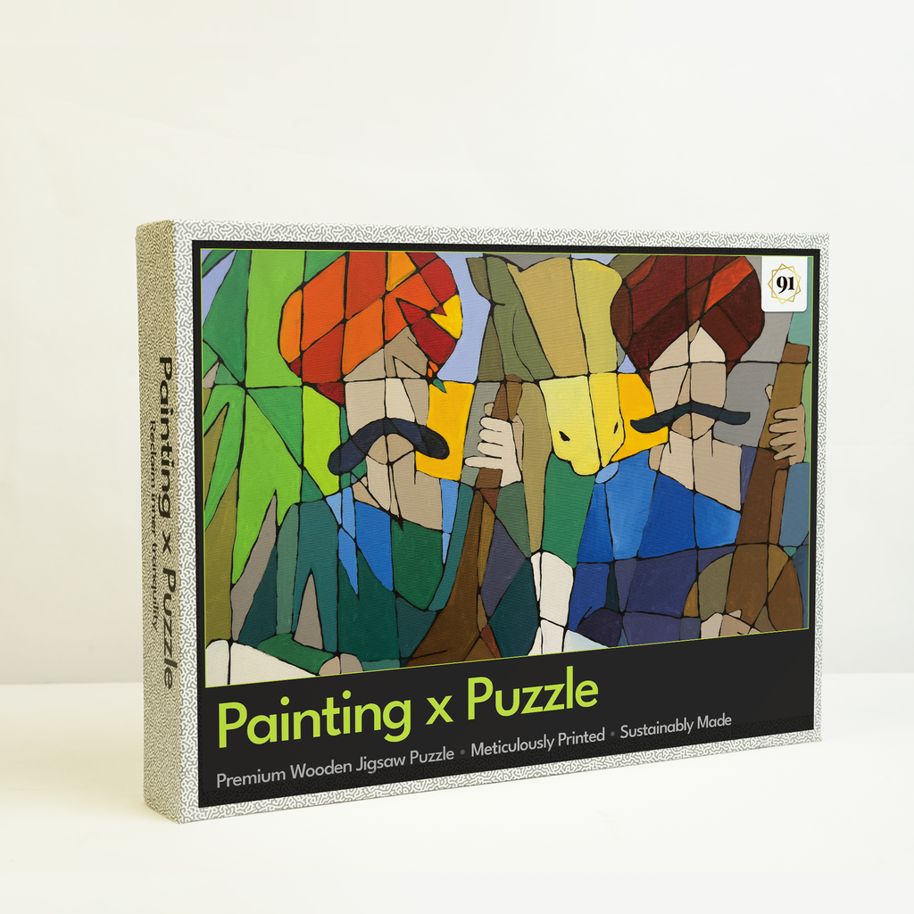 Rajasthani musicians 1000 Painting X Puzzle
