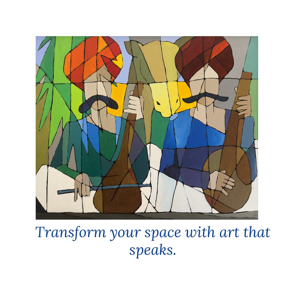 Rajasthani musicians 1000 Painting X Puzzle